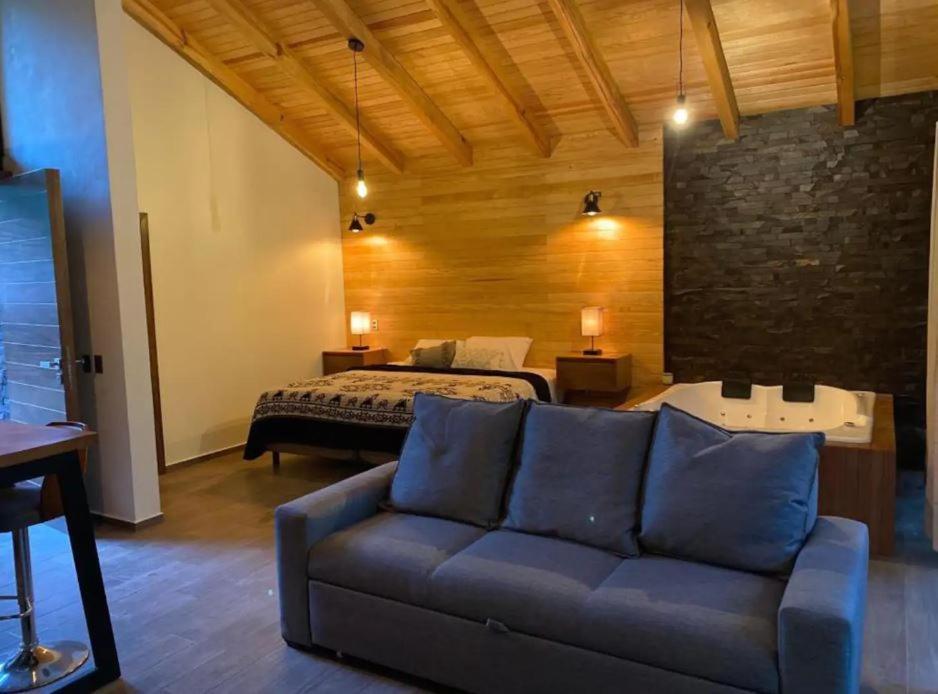 Cabana De Lujo Con Jacuzzi A 10 Min Del Pueblo 마자미틀라 외부 사진